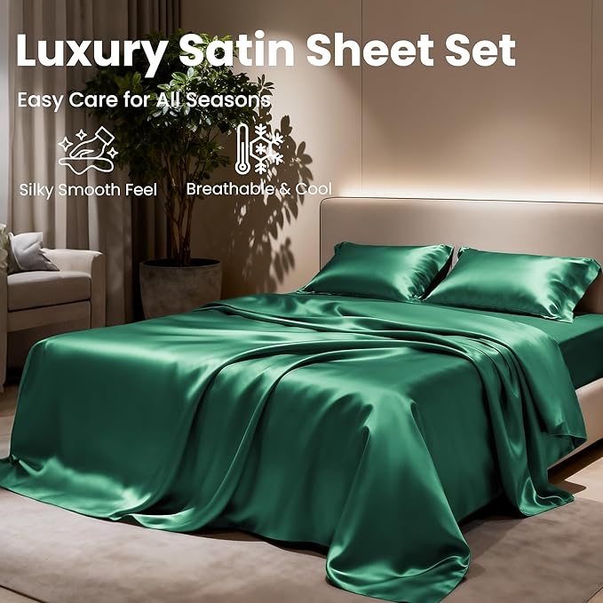 Love's cabin Satin Queen Sheets Set - Image 8
