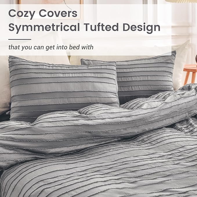 NEXHOME PRO Duvet Cover Queen, Soft and Lightweight 100% Washed Microfiber - Image 9