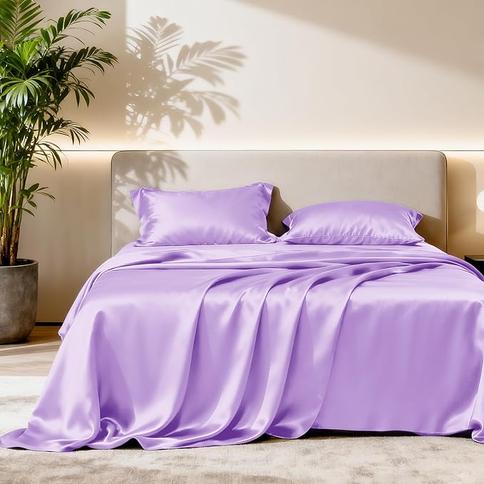 Love's cabin Full Size Satin Sheet Sets by Lovescabin