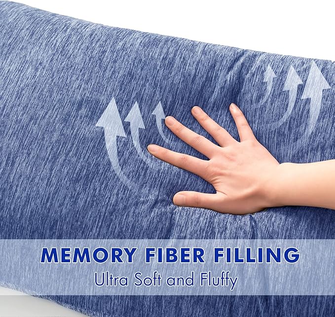 MIULEE Body Pillow for Adults Shredded Memory Foam for Sleeping - Image 4