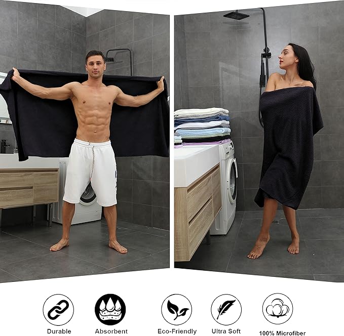 Extra Large Bath Towel Sheet Set 35x70 Inches - Image 5