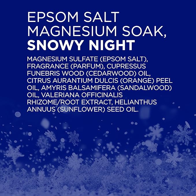 Dr Teal's Epsom Salt Magnesium Soak, Snowy Night, 3 lbs - Image 7