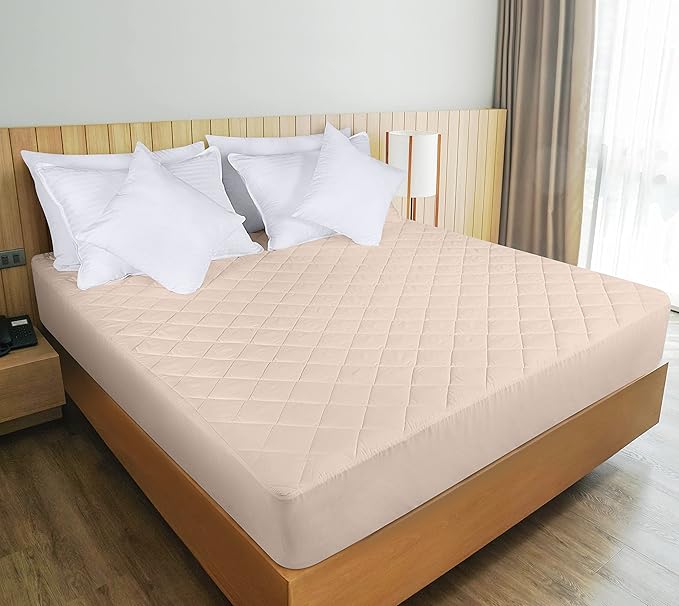 Utopia Bedding Quilted Fitted Mattress Pad, Queen Size, Elastic Fitted Mattress - Image 6