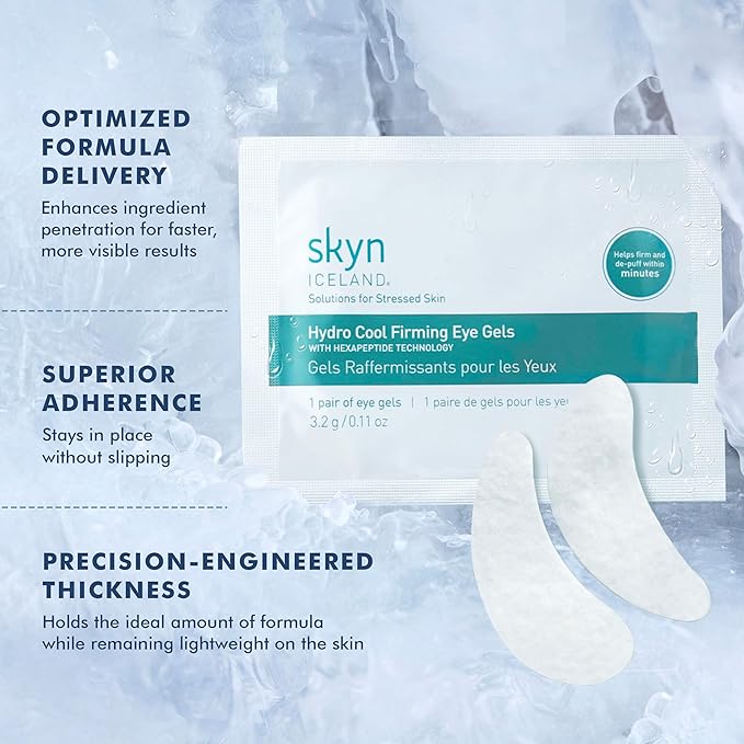 skyn ICELAND Hydro Cool Firming Under Eye Patches. Eye Gel Mask to Firm And - Image 4