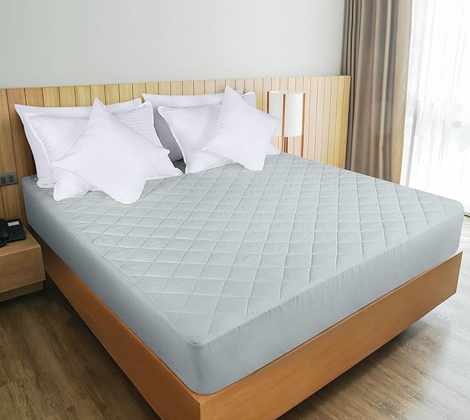 Utopia Bedding Quilted Fitted Mattress Pad, King Size, Elastic Fitted Mattress - Image 6