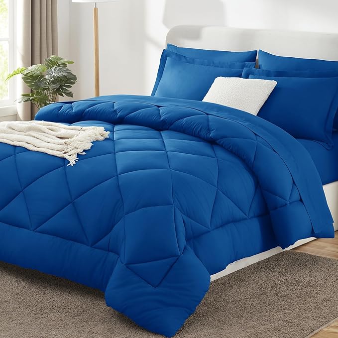 CozyLux Full Size Comforter Sets Classic Blue by CozyLux