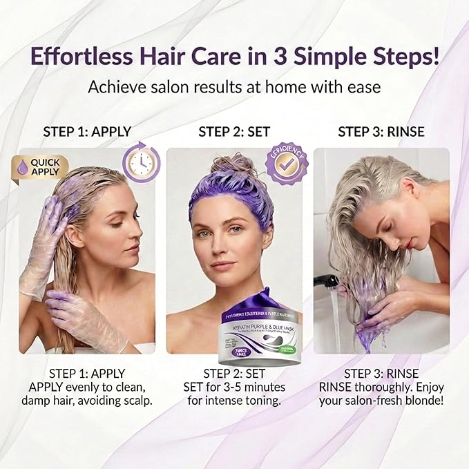 VITAMINS hair cosmetics Keratin Purple Hair Mask - Image 4