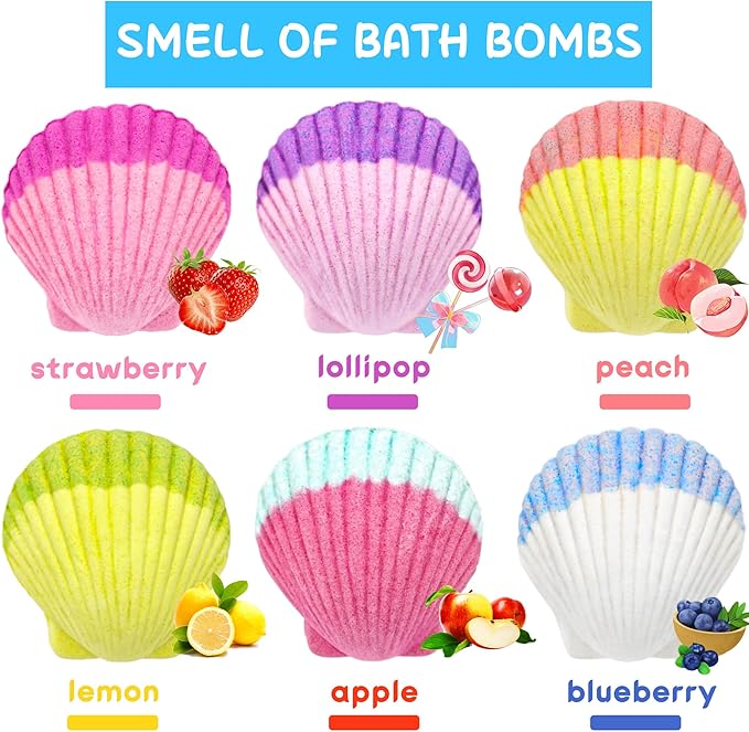 Mermaid Bath Bombs for Kids Girls - Image 5