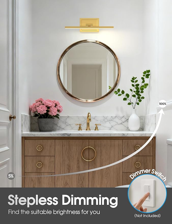 VOLISUN Bathroom Vanity Light 15.7 inch, 12W Dimmable 5CCT Led Bathroom Light - Image 5