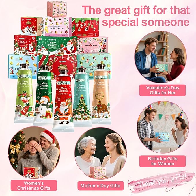 5 Pack Christmas Hand Lotion Gifts Set, Easter Basket Stuffers, Hand Cream - Image 4