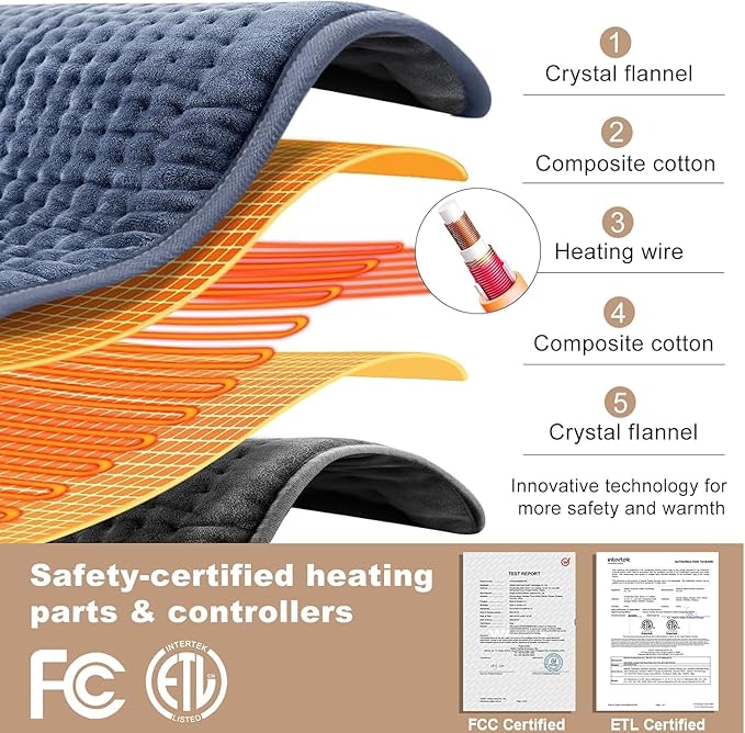 VAAGHANM Heating Pad: 33 x 17 inches Electric Heating Pad - Image 2