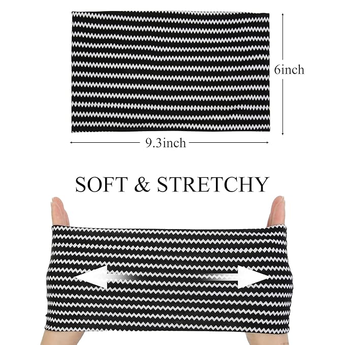 Huachi Wide Headbands for Women Non Slip, Thick Womens Bandana Headbands Boho - Image 3
