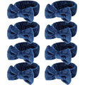 Ondder Spa Headband for Washing Face 8 Pack Navy Blue Skincare Headbands for by Ondder