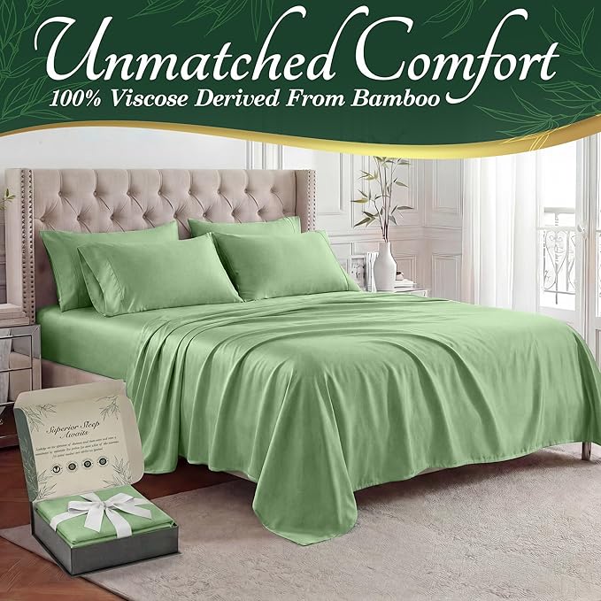 DECOLURE 100% Viscose Derived from Bamboo Sheets Full Size - Image 2