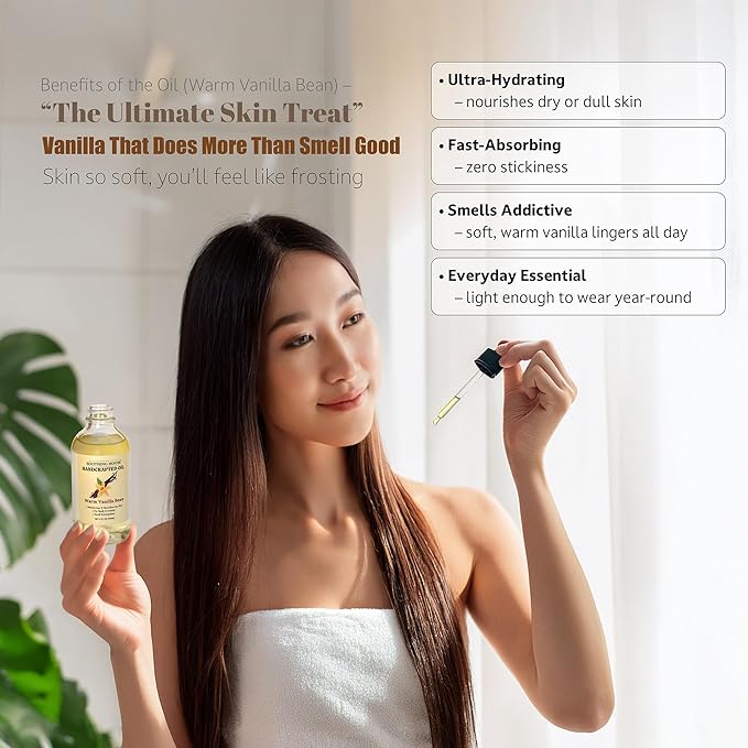 Warm Vanilla Bean Body Oil - Image 8