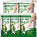 5 Pack Moisturizing Foot Mask, Hydrating Foot Masks by CRISTALBOX