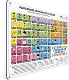 Weather-Proof Aluminum School Playground Communication Board for Autism - Outdoor Inclusive Communication Aid, Lightweight & Durable for Autism & Inclusive Play