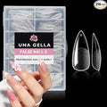 UNA GELLA Medium Stiletto Gel Nail Tips Full Cover 216Pcs Almond Shape Nails by UNAGELLA