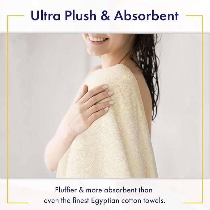 Alusa Home Ultra Soft & Plush Viscose from Bamboo Bath Sheets - Image 3
