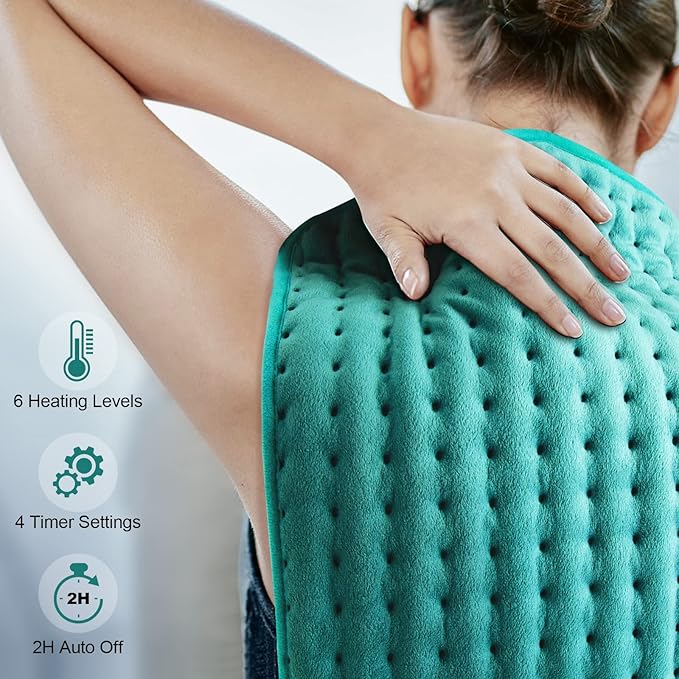 Electric Heating Pads for Back Neck Shoulder Pain Relief, Gifts for Women - Image 2