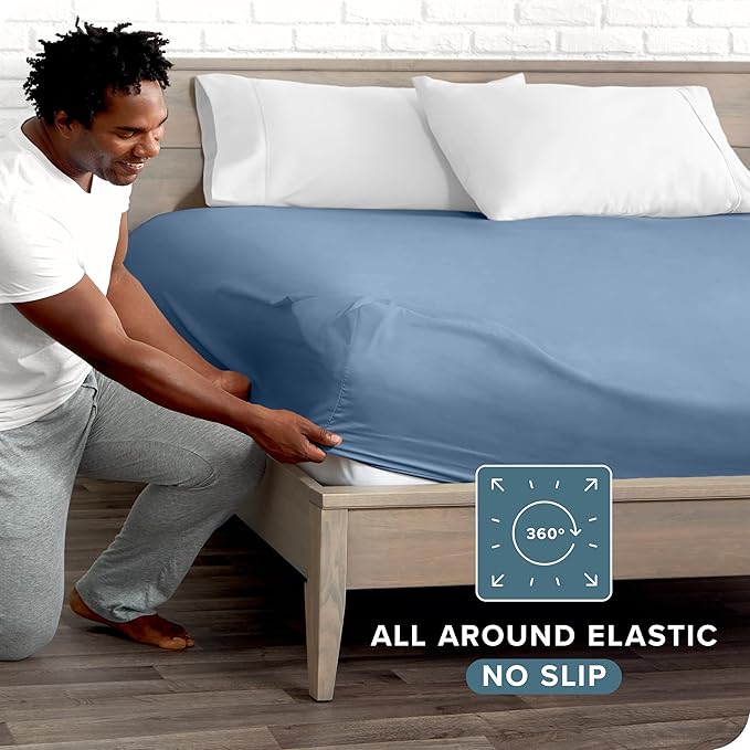 Bare Home Fitted Bottom Sheet Twin XL Size - Image 3