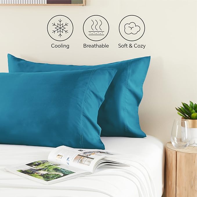 BEDELITE Pillow Cases Standard Size Set of 2, Rayon Derived from Bamboo - Image 4