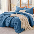MUXHOMO King Size Comforter Set, All Season Ultra Soft Down Alternative Bedding by MUXHOMO