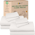 California Design Den 2-Pack 100% Organic Cotton Sheet Sets Full Size Bed by CaliforniaDesignDen