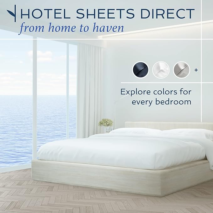 Hotel Sheets Direct 4 Piece Bed Sheet Set Queen Size, 100% Viscose Derived from - Image 9