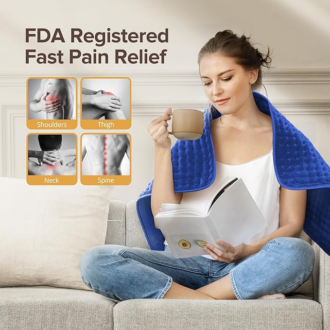 Heating Pad for Back Pain Relief, Auto Off, Moist Dry Heat Therapy, Machine - Image 2