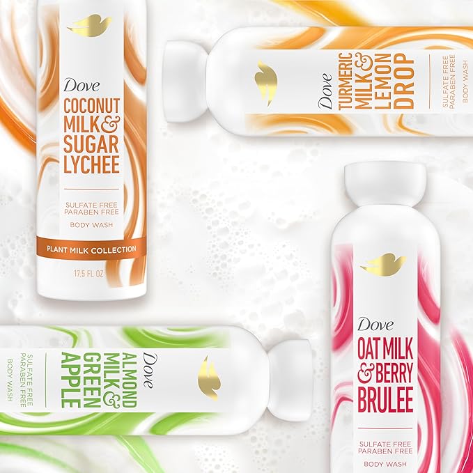 Dove Plant Milk Cleansing Body Wash Almond Milk & Green Apple - Image 8