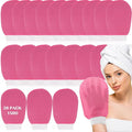FoldTier 20 Pcs Exfoliating Glove Bulk Summer Exfoliator Mitt Body Scrubber by FoldTier