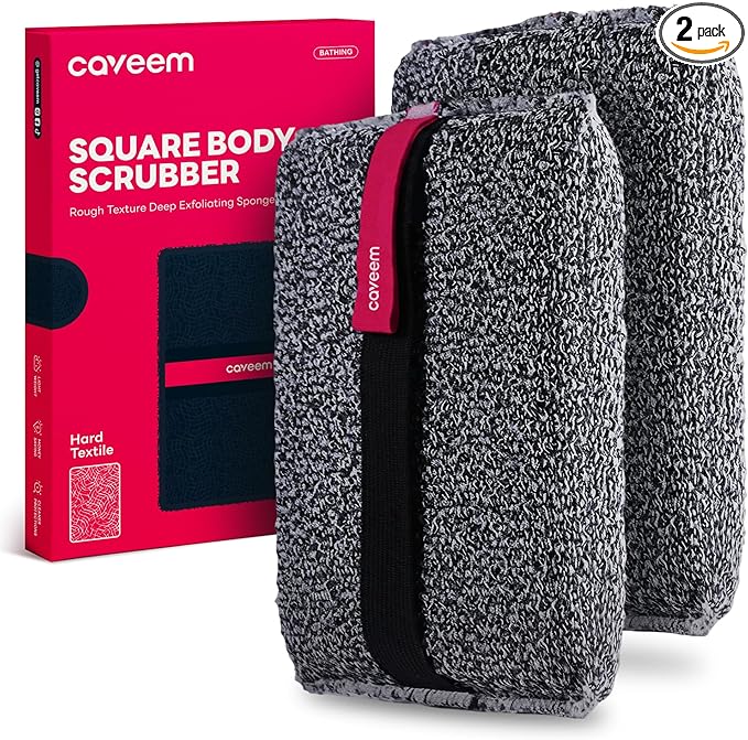 Caveem Exfoliating Body Scrubber, Rough Exfoliation Body Exfoliator Sponge by Caveem