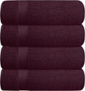BELZZI Home Ultra Soft 4 Pack Oversized Bath Towel Set 27x54, Cotton Compact by Unknown