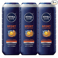 NIVEA MEN Sport Body Wash with Revitalizing Minerals, Tangerine and Pepper Scent by NIVEAMen