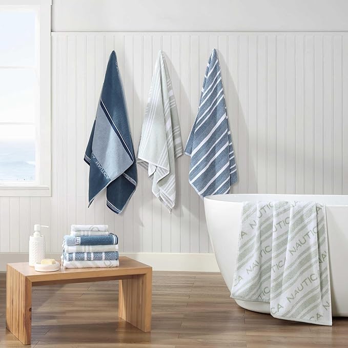 Nautica - Bath Towels, 100% Soft & Absorbent Plush Cotton Towels - Image 5