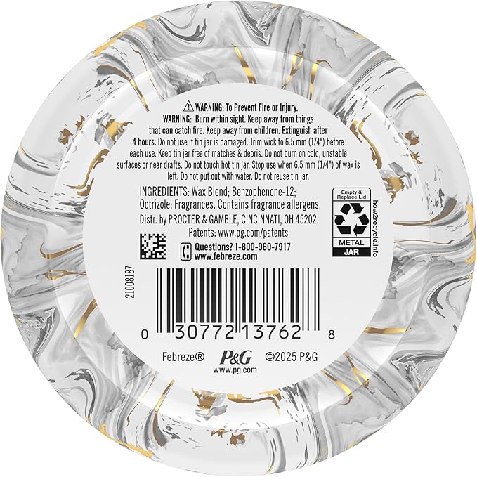 Febreze Scented Candle, Ember Scent, 11 oz 4 Wick Candle, Single Pack - Image 9