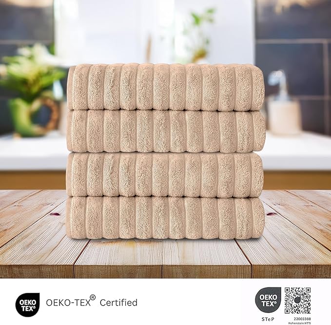 Classic Turkish Towels CTT Premium 4 Pack Bath Towels Set, Made - Image 5