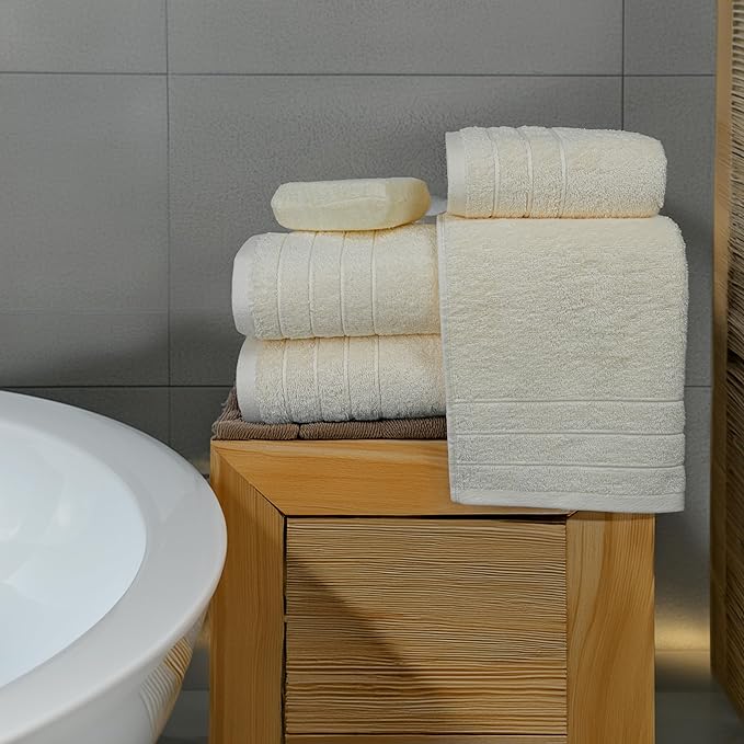 Tens Towels Pack of 8 Towels Set, 2 Extra Large Bath, 2 Hand, 4 Washcloths - Image 6