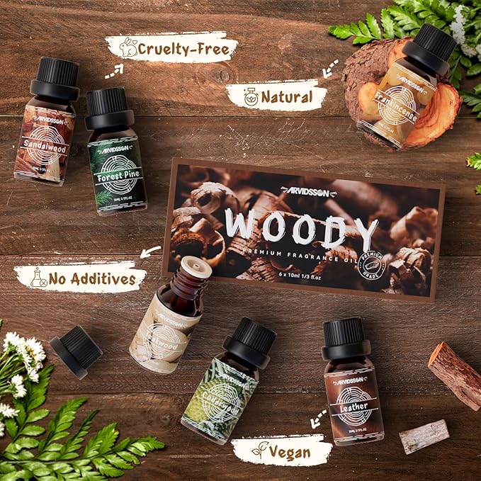 Woody Essential Oils Set, ARVIDSSON Woodsy Fragrance Oil - Image 5