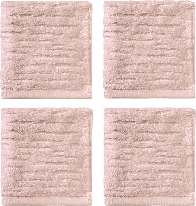 SKL Home CloudSoft 100% Cotton Luxury 4-Piece Washcloth Set, 520 GSM, Ultra - Image 2