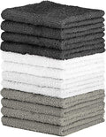 QUBA LINEN 100% Cotton Washcloth Set – Soft, Absorbent Face Towels by QUBA+LINEN