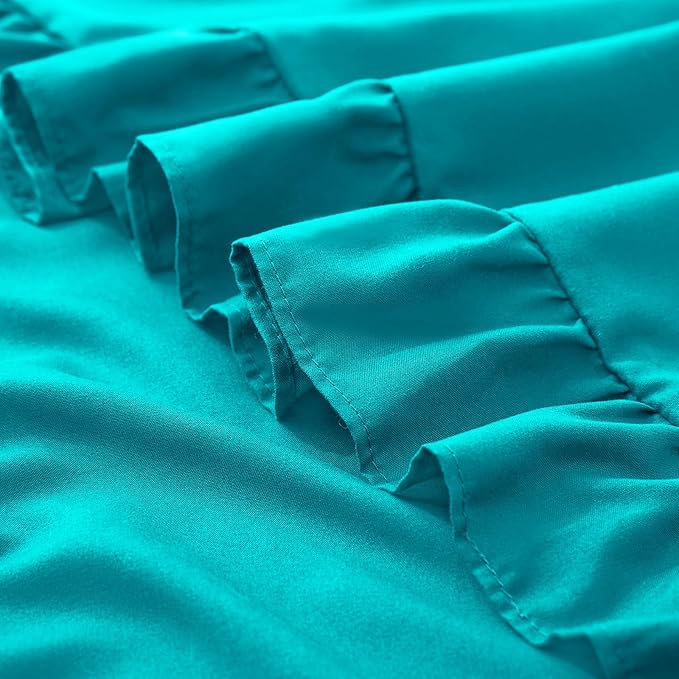 KKJIAF Ruffle Pillow Cases King Size Set of 2, Ruffled Pillow Covers - Image 6