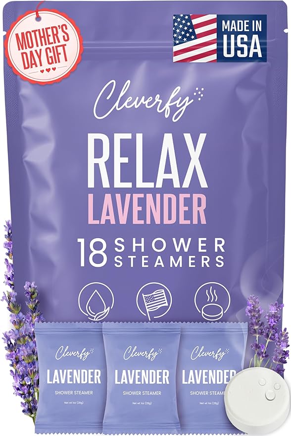 Cleverfy Lavender Shower Steamers Aromatherapy by Cleverfy