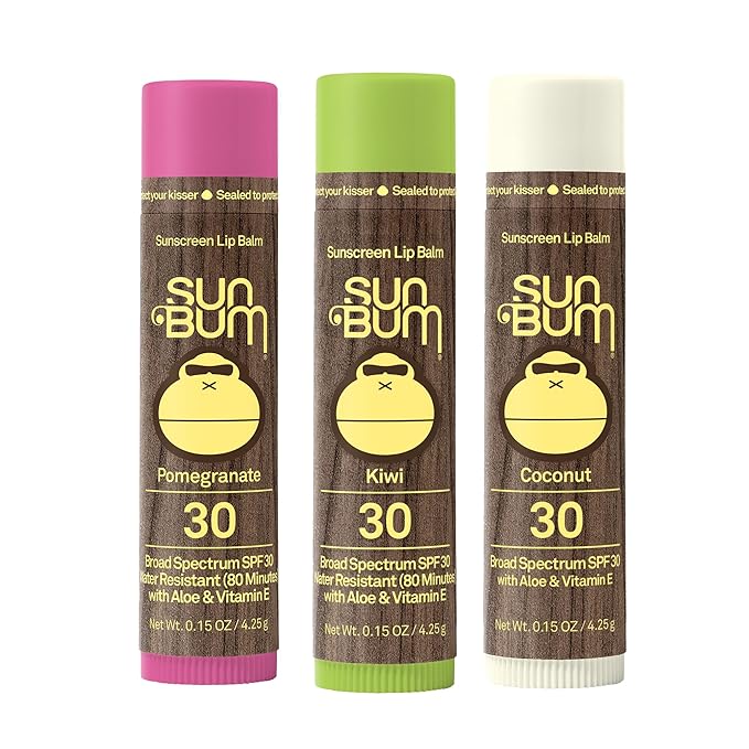 NEW Sun Bum SPF 30 Sunscreen Tropical Lip Balm 3 Pack - Image 6