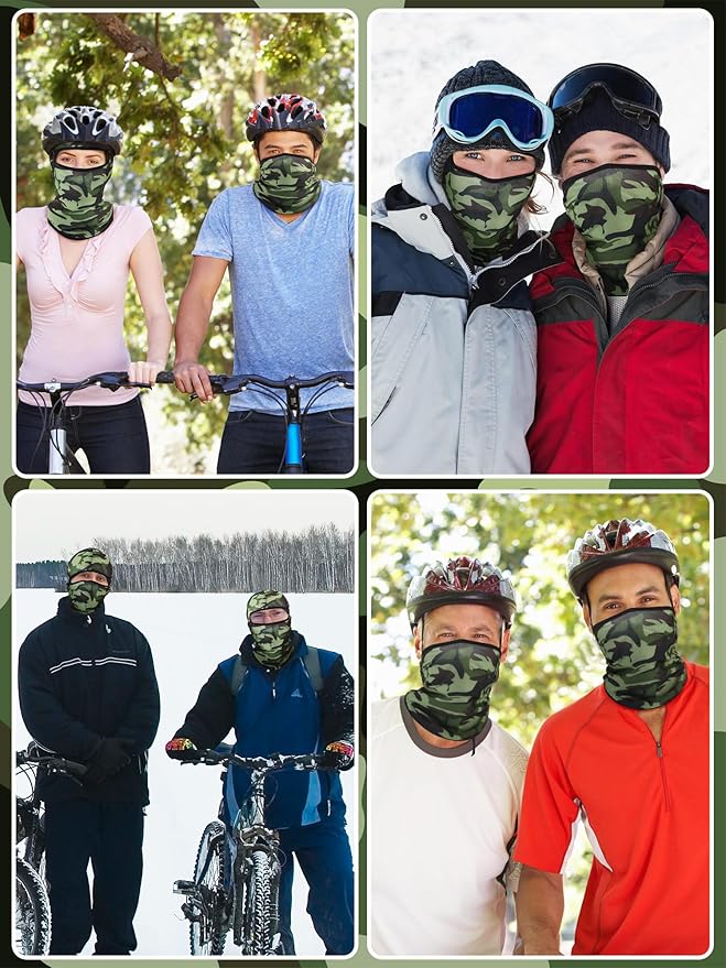 SATINIOR 6 Pcs Ski Mask Cover Balaclava Full Face Mask Summer Face Cover UV - Image 5