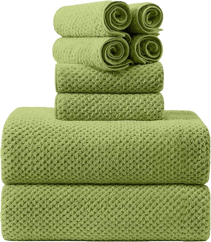 8-Piece Bath Towel Set, 2 Extra Large Bath Towel Sheets, 2 Hand Towels and 4 by Smuge