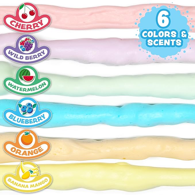Tub Works® Fluffy Foam Soap, Variety 6 Pack | Shape, Mold & Create Bath Art - Image 5