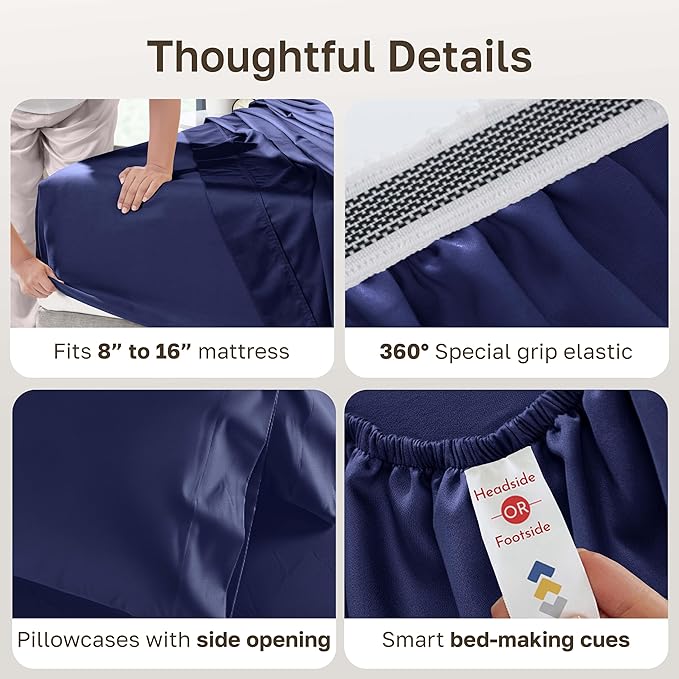 California Design Den King Sheets Deep Pocket Set - Image 5