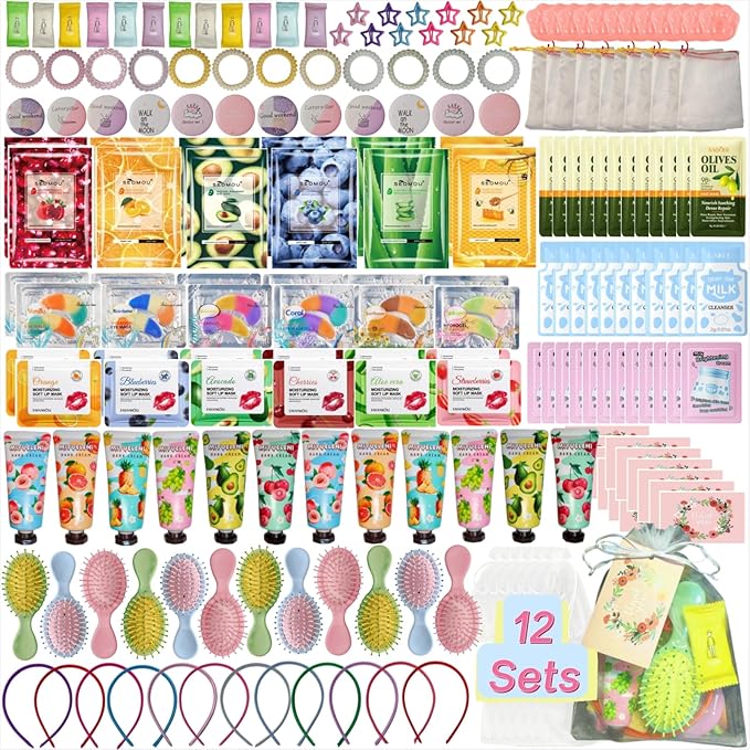 204PCS Spa Party Supplies for Women, Spa Party Favors Include Facial Masks by Unknown